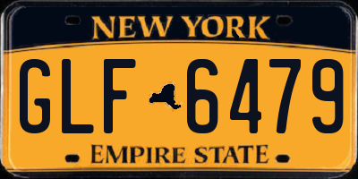 NY license plate GLF6479