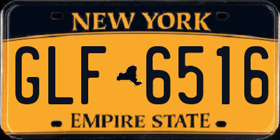 NY license plate GLF6516