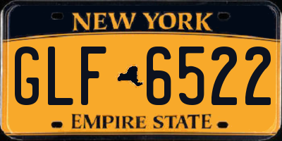 NY license plate GLF6522