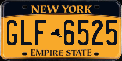 NY license plate GLF6525