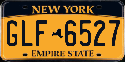 NY license plate GLF6527