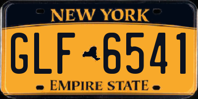 NY license plate GLF6541