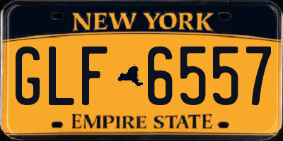 NY license plate GLF6557