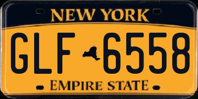 NY license plate GLF6558