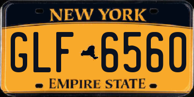 NY license plate GLF6560