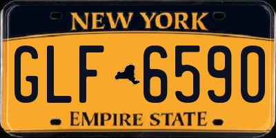 NY license plate GLF6590