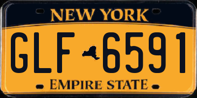 NY license plate GLF6591