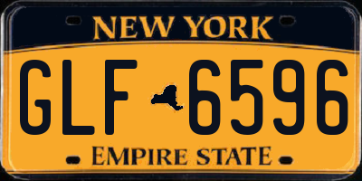 NY license plate GLF6596