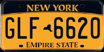 NY license plate GLF6620