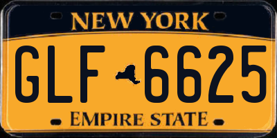 NY license plate GLF6625