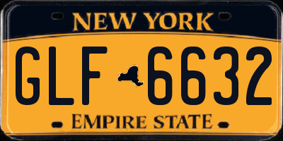 NY license plate GLF6632