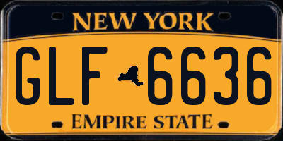 NY license plate GLF6636
