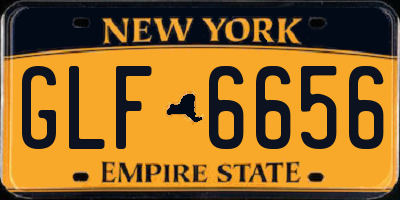NY license plate GLF6656