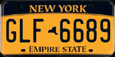 NY license plate GLF6689