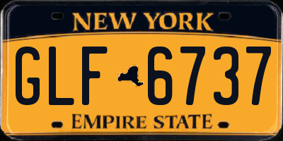 NY license plate GLF6737
