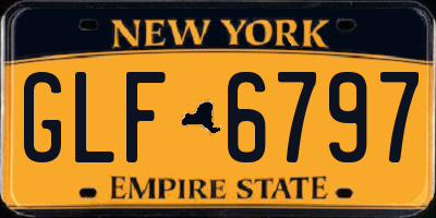 NY license plate GLF6797