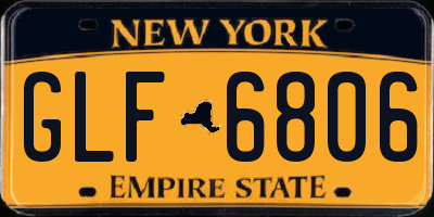 NY license plate GLF6806