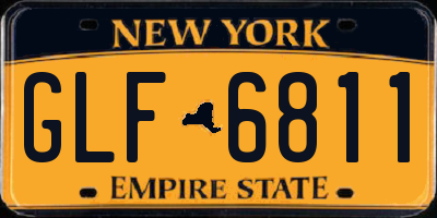 NY license plate GLF6811