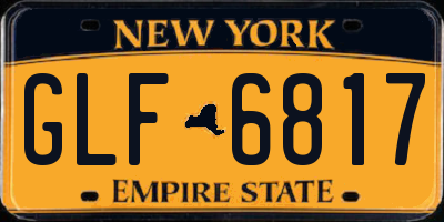 NY license plate GLF6817