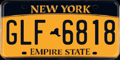 NY license plate GLF6818