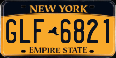 NY license plate GLF6821