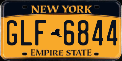 NY license plate GLF6844