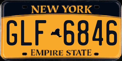 NY license plate GLF6846