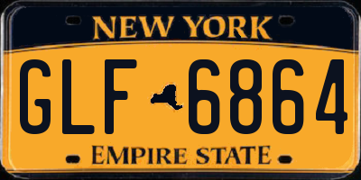 NY license plate GLF6864