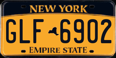 NY license plate GLF6902