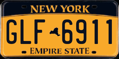 NY license plate GLF6911
