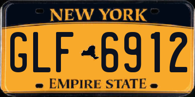 NY license plate GLF6912
