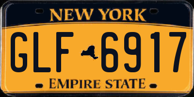 NY license plate GLF6917