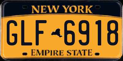 NY license plate GLF6918
