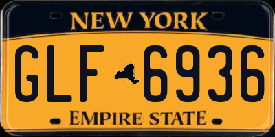 NY license plate GLF6936