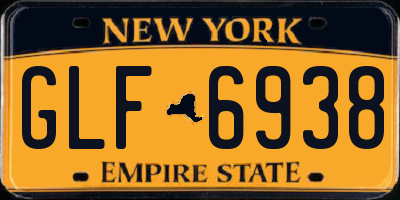 NY license plate GLF6938