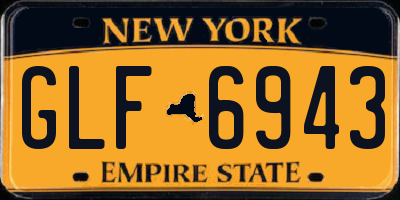 NY license plate GLF6943