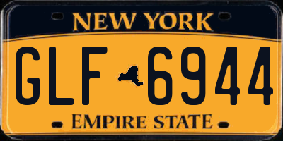 NY license plate GLF6944