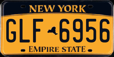 NY license plate GLF6956