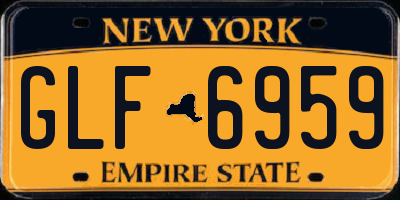 NY license plate GLF6959