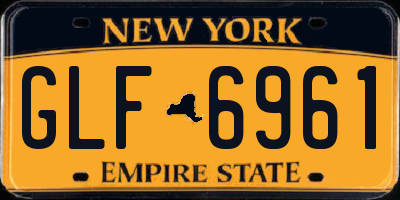 NY license plate GLF6961