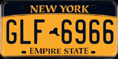 NY license plate GLF6966