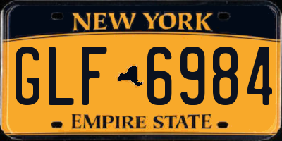 NY license plate GLF6984