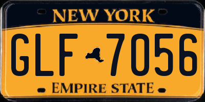 NY license plate GLF7056