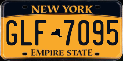 NY license plate GLF7095
