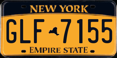NY license plate GLF7155