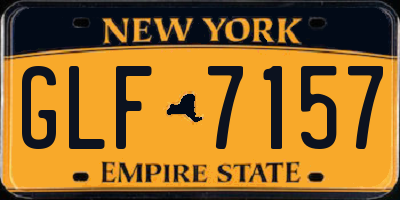 NY license plate GLF7157