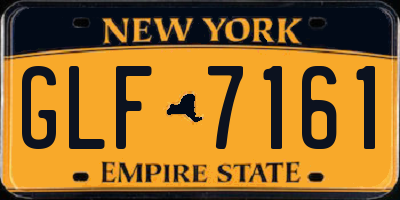 NY license plate GLF7161