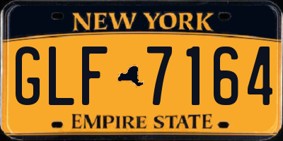 NY license plate GLF7164