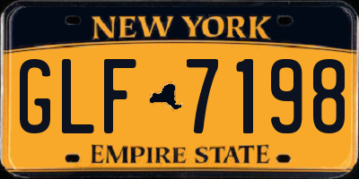 NY license plate GLF7198