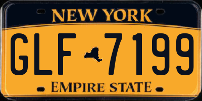 NY license plate GLF7199
